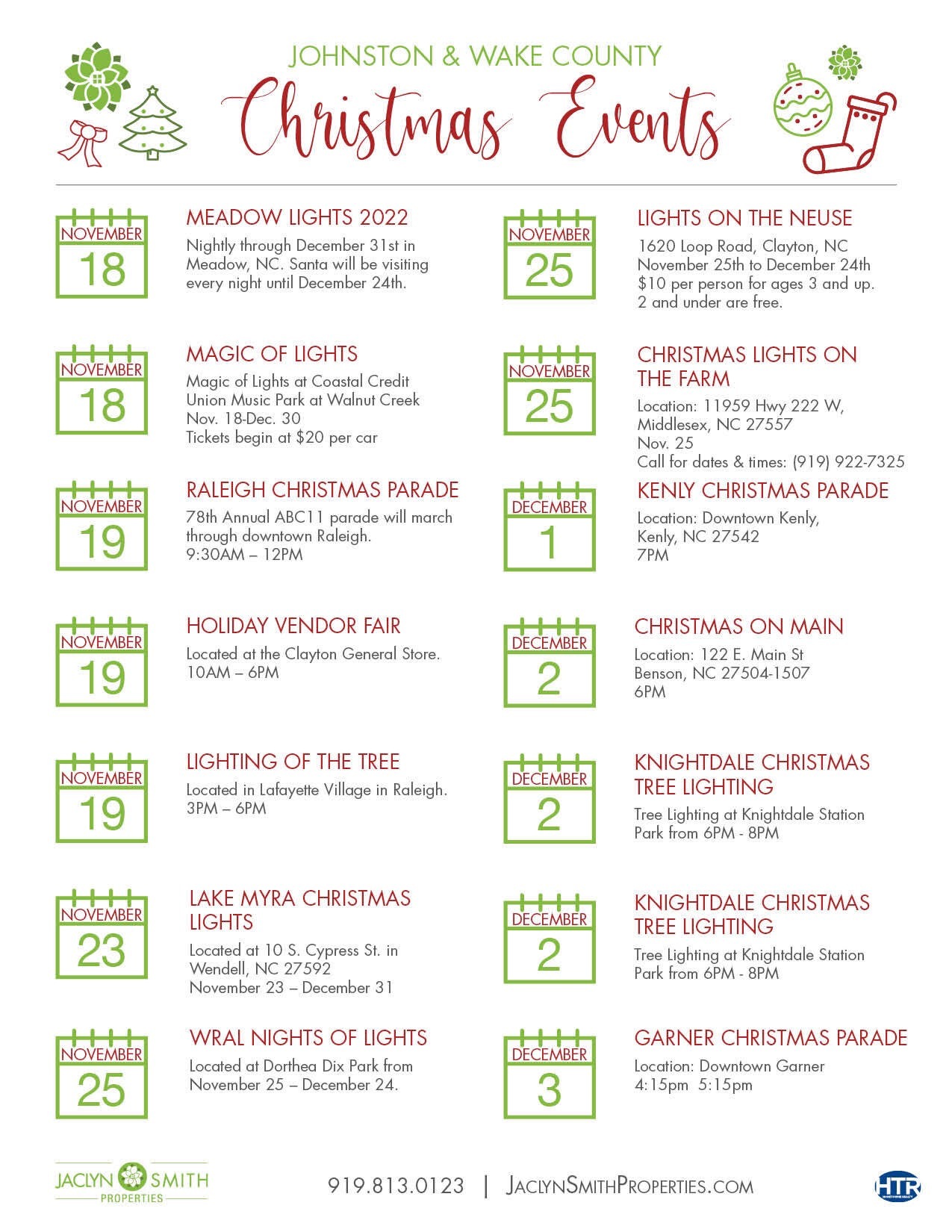 Events calendar November